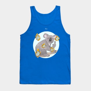 Global warming koala salutes humans Tank Top